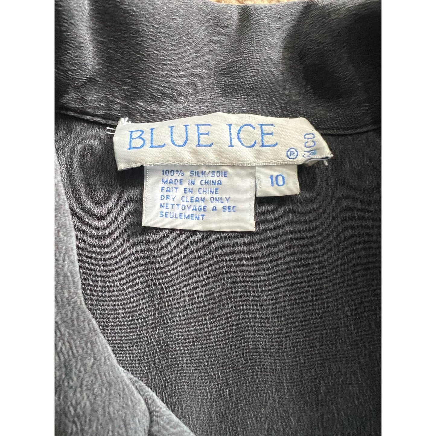 Blue Ice Vintage women’s silk top